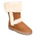 thumbnail image 1 of Style & Co. Womens' Witty Suede Faux Fur Casual Boot, Chestnut, 10, 1 of 1
