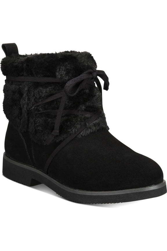 Womens Zijune Leather Lace-up Winter Boots