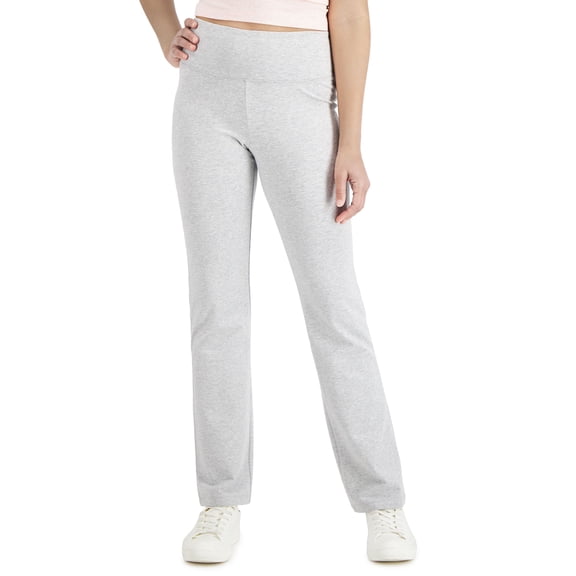 Style & Co Yoga Bootcut Leggings Light Grey Heather S