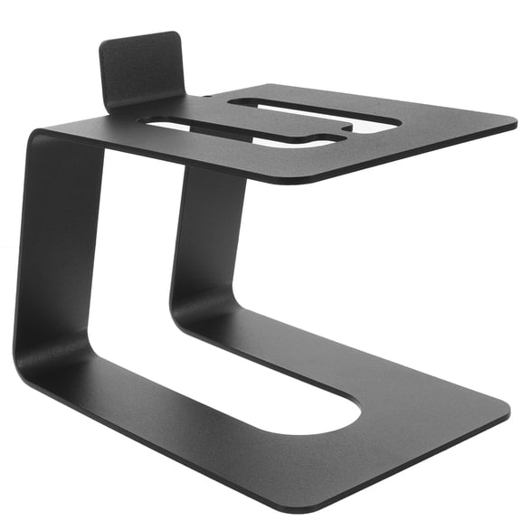 FONDOTIN Metal Desk Speaker Stand, Universal Size, Black, Durable Holder for Excellent Sound Quality and Stability
