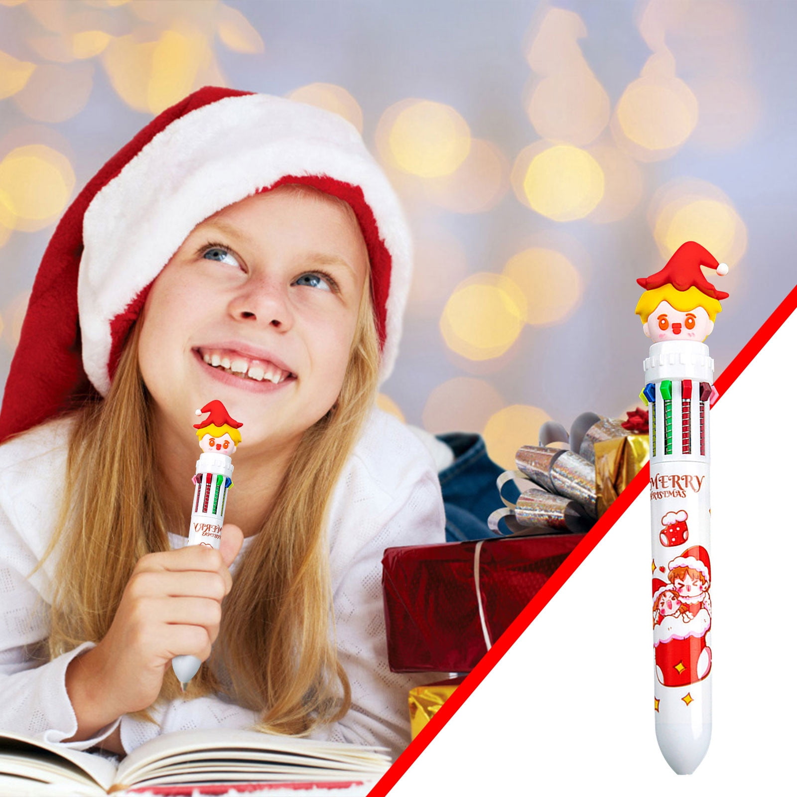 Style Cute 10 Colors Press Ballpoint Pen, 1Pc Cute Pen Class Stationery Prize