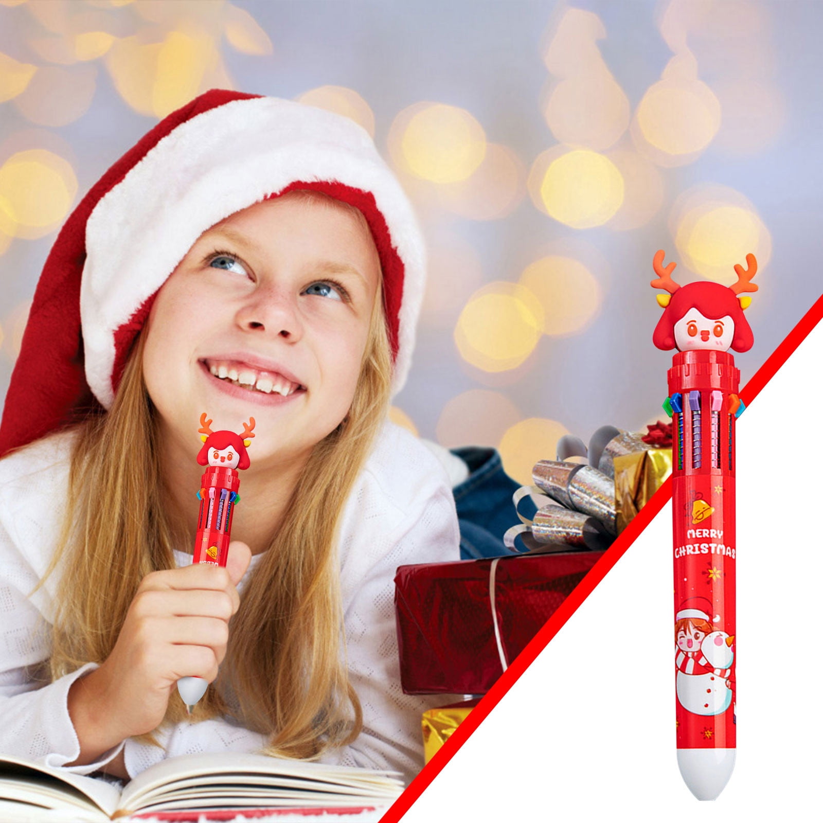 Style Cute 10 Colors Press Ballpoint Pen, 1Pc Cute Pen Class Stationery Prize