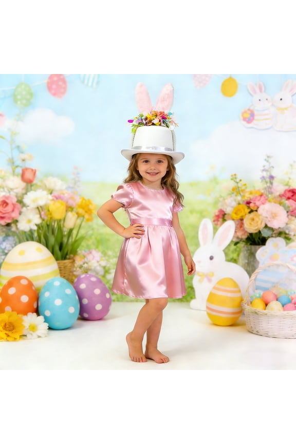 Style Easter Bunny Hat Cosplay Costume With Floppy Ears For Magician Party Holiday Celebration Cozy White - One Size