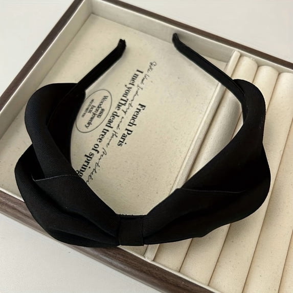 Style Easy Bow Headband,Full of Texture,Create a Delicate Shape,Easy Solid Color Bow Headband,Versatile And Fashionable,Stable And Not Tight,Skin-Friendly Fabric Bow Headband,Multiple Colors Optional