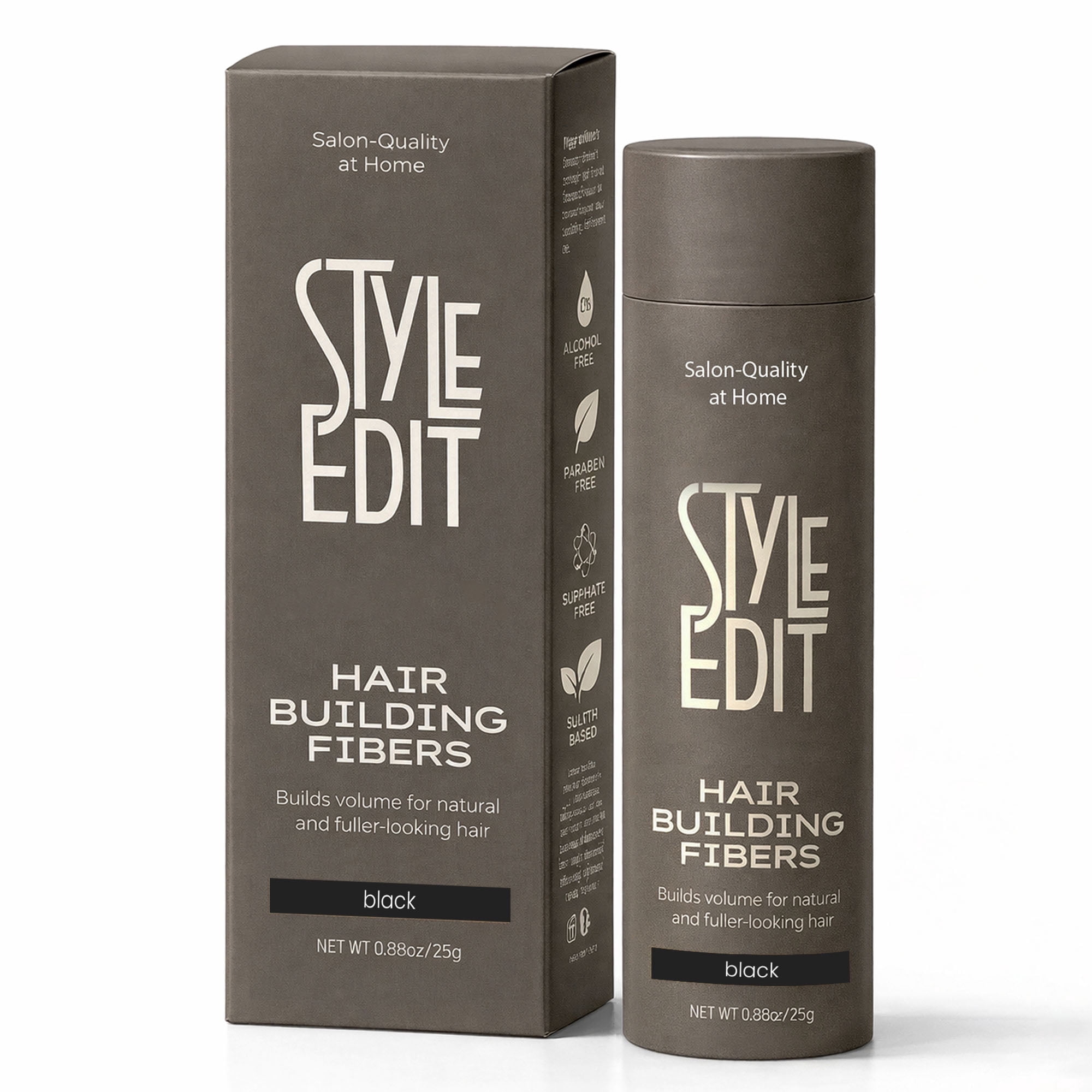 Style Edit Hair Building Fiber Black