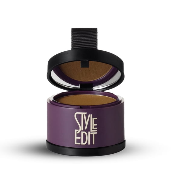 Style Edit Hair Root Touch Up Powder Cover Up Concealer Medium Brown 0.13 oz