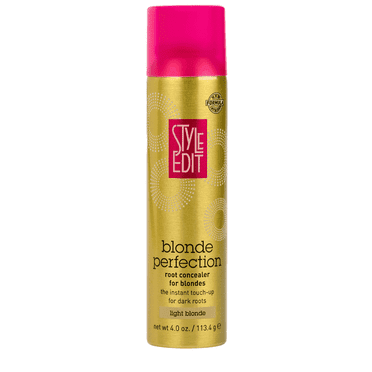 Style Edit Root Concealer Non-Permanent Touch Up Spray for Light Blonde Hair 4 oz.