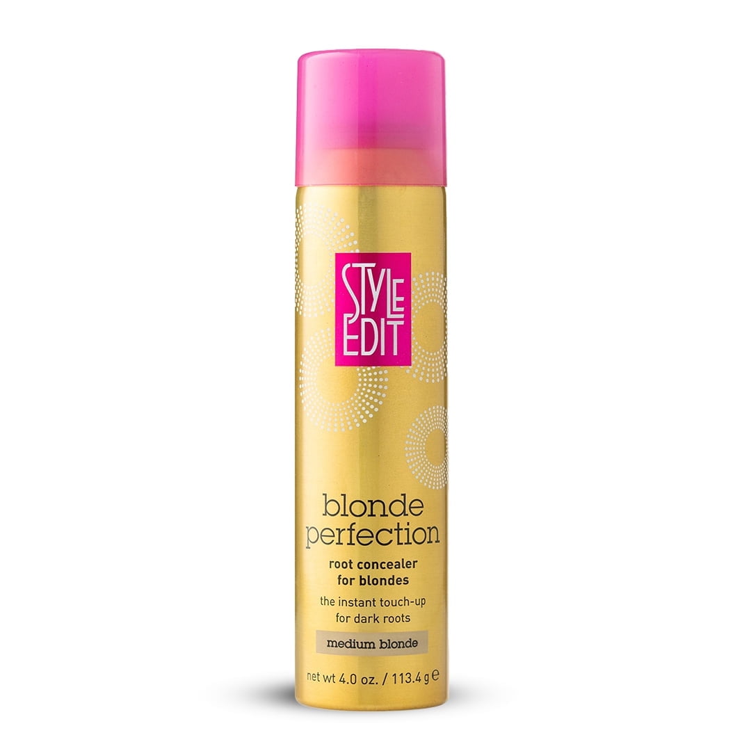 Style Edit Root Touch Up Spray | Temporary Hair Color for Gray Roots and Thinning Hair | Salon-Quality, Transfer-Resistant Hair Concealer | Medium Blonde, 4 oz