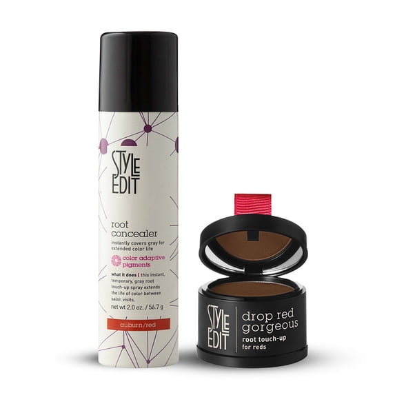 Style Edit Root Touchup Powder + Root Concealer Spray Dark Red 2.13 oz