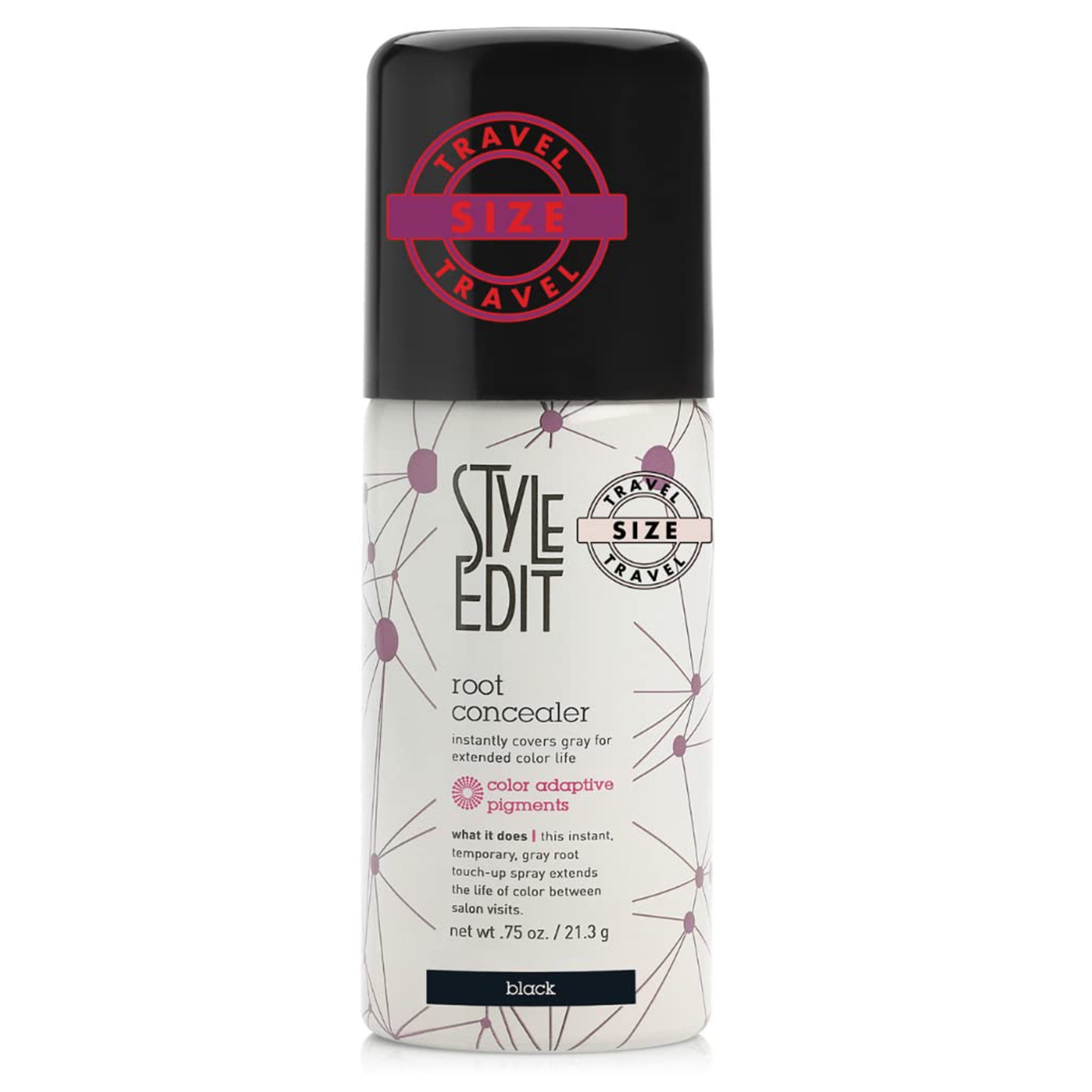 Style Edit Travel Hair Root Spray Cover Up Gray Hair Concealer