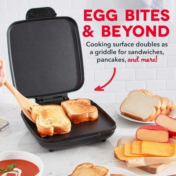 Style Family Size Egg Bite Maker for Breakfast Bites, Sandwiches, Healthy Snacks or Desserts, (9 Servings)