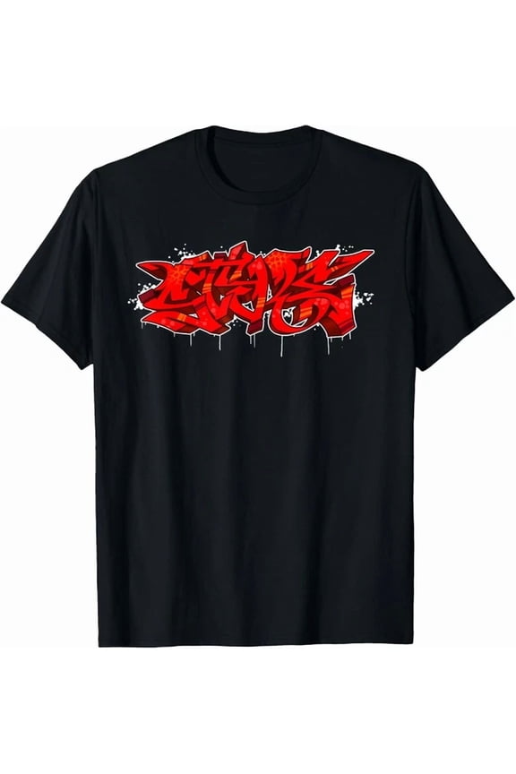 Style Graffiti Piece Red Graffiti Hiphop Shirt Gift Unisex T-Shirt, Vintage Birthday Gift