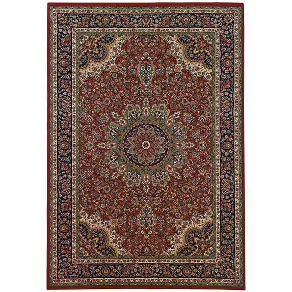 Style Haven Annapolis Traditional Persian Inspired Area Rug 10' x 12'7" Border,Oriental 10' x 14' Indoor Living Room,Bedroom,Dining Room