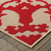 Style Haven Cara Mixed Pile Intricate Medallion Indoor/ Outdoor Area Rug 53" x 76" 5 x 8 Outdoor, Indoor Kitchen, Living Room, Patio