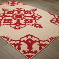 thumbnail image 1 of Style Haven  Cara Mixed Pile Intricate Medallion Indoor/ Outdoor Area Rug 9'10" x 12'10" 10' x 14' Outdoor, Indoor Kitchen, Living Room, Patio, 1 of 5