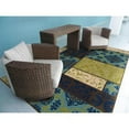 thumbnail image 1 of Style Haven  Catalina Patchwork Indoor-Outdoor Blue/Green Rug-- 5'3" x 7'6" 5' x 8' Outdoor, Indoor Kitchen, Living Room, Patio Rectangle, 1 of 2