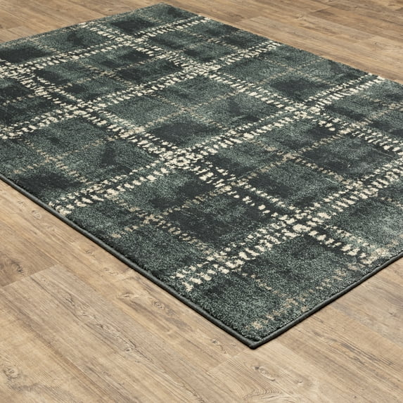 Style Haven  Celestia Vintage Plaid Area Rug 5'3"x7'3" 5' x 8' Indoor Living Room,Bedroom Rectangle