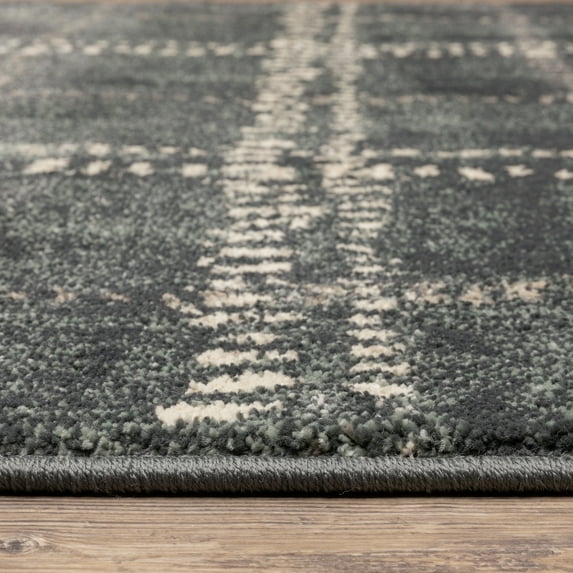 Style Haven Celestia Vintage Plaid Area Rug 9'10"x12'10" 9' x 12' Indoor Living Room, Bedroom, Dining Room