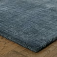 thumbnail image 1 of Style Haven  Heathered Solid Hand-crafted Plush Wool Area Rug Navy 6' x 9' 6' x 9' Indoor,Handmade,Shag Living Room,Bedroom,Dining Room, 1 of 5