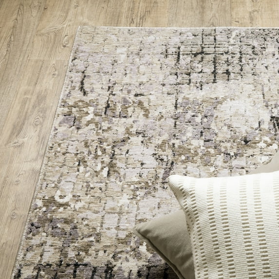 Style Haven Nelson Geometric Abstract Grey/ Ivory Indoor Area Rug 7' 10" x 10' 10" - Rectangle