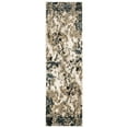 thumbnail image 1 of Style Haven  Northshire Hi-low Textured Distressed Abstract Navy/ Gold Area Rug 2'3" x 7'6" Runner 8' Runner Bedroom,Entryway,Dining Room, 1 of 2