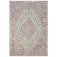 thumbnail image 1 of Style Haven  Savannah Antiqued Medallion Ivory and Pink Area Rug 8'3" x 11'6" 9' x 12' Indoor Living Room, Bedroom, Dining Room, 1 of 3