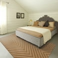 thumbnail image 1 of Style Haven  Veranda Chevron Tonal Stripes Brown Indoor-Outdoor Rug 8'6" x 13' 9' x 12' Accent, Outdoor, Indoor Living Room, Patio, Dining Room, 1 of 5
