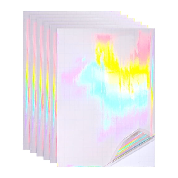 Style: Holographic Plain
Material: Holographic Cold Laminating Film
Size: 29.7 x 21 cm / 11.69 x 8.27 Inch (L x W)
Packing List: 6 Sheets x Holographic Sticker Paper