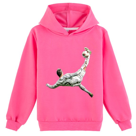 Style Hoodie Cristiano Ronaldo Graphic Pullover fits Students for Holidays School Casual