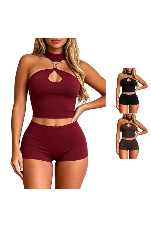 Style "Hot Girl" Open Necked Short Sleeved Top and Fitted Short Pants for Tech Swim Suits Women Surf Shorts Bathing Suits for Women over 50 Maternity Swim Wear Bathing Suits Shorts for Women