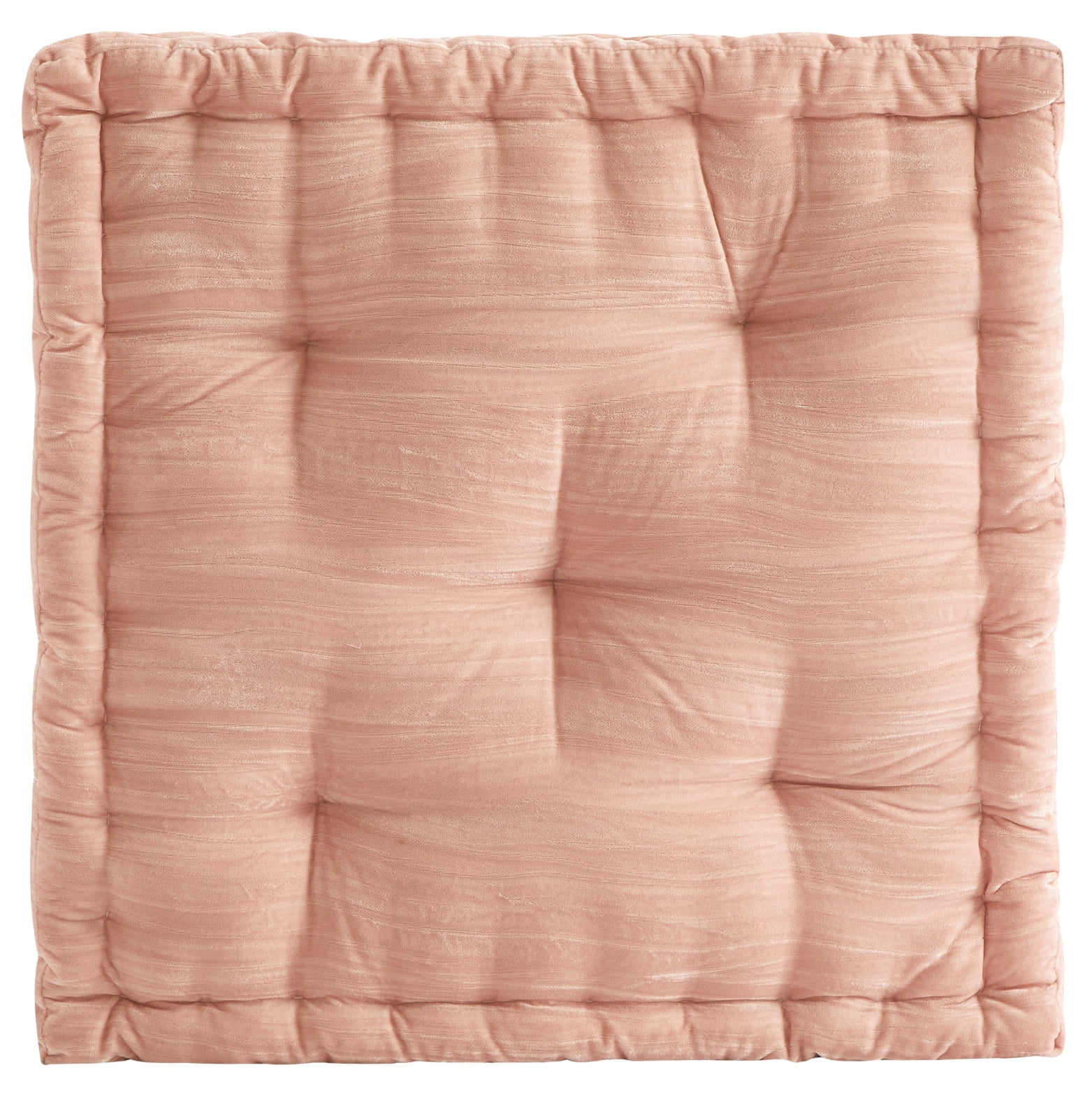 Home Decor Collection Style House Blush Decorative Floor Pillow for Adults, 20" x 20"