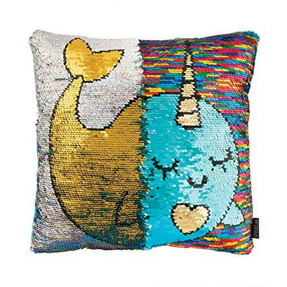 Style.Lab Narwhal Style Lab by Fashion Angels Magic Sequin Reveal Pillow