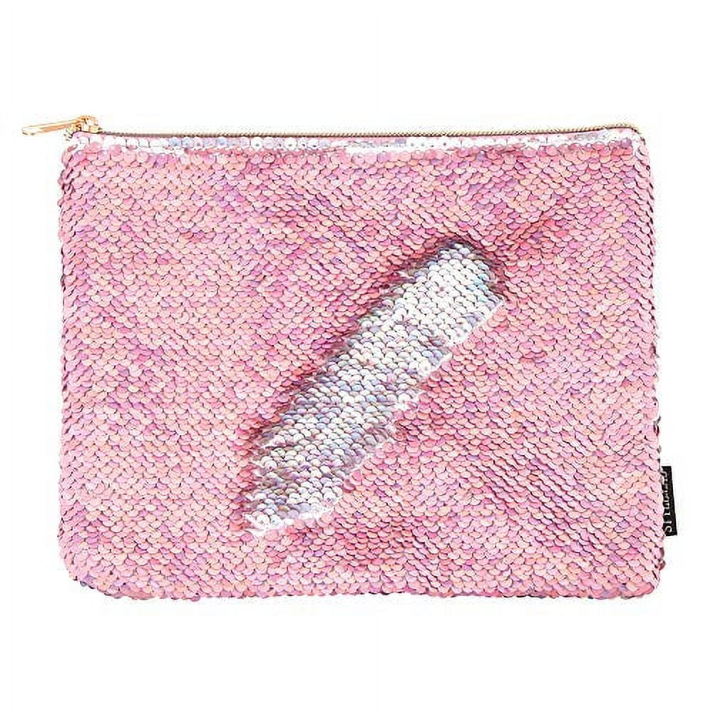 Amazon.com: Outus 3 Pieces Sequin Cosmetic Bag Mermaid Spiral Reversible  Sequin Student Pencil Case for Girls Double Color Zipper Make Up Bag  (Classic Pattern) : Arts, Crafts & Sewing
