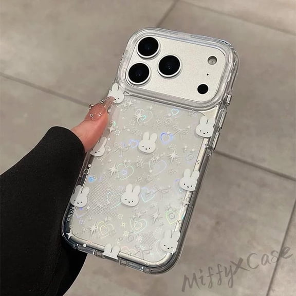 Style Miffy Laser Heart, Slim Protective Clear Cover