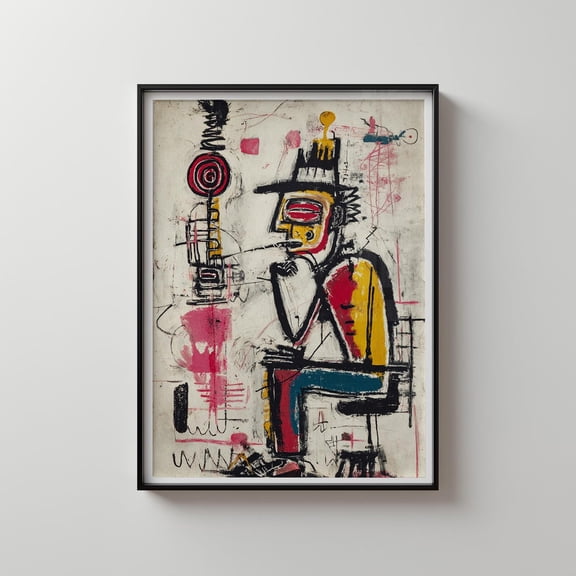 Style Modern Expression Graffiti Street Urban Figure Edgy Bedroom Decor Room Wall Decor Unframed Paper Print