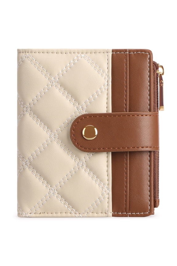 Style Multi-Card Student Wallet Zipper Embroidery Thread Two Fold Short Women's Wallet