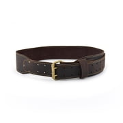 Style N Craft Wide Tapered Work Belt in Dark Brown Oiled Leather in Three Inch
