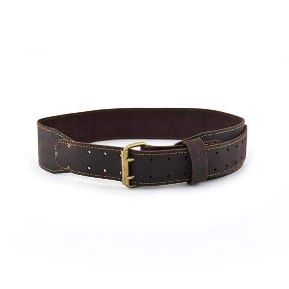 Style N Craft Wide Tapered Work Belt in Dark Brown Oiled Leather in Three Inch