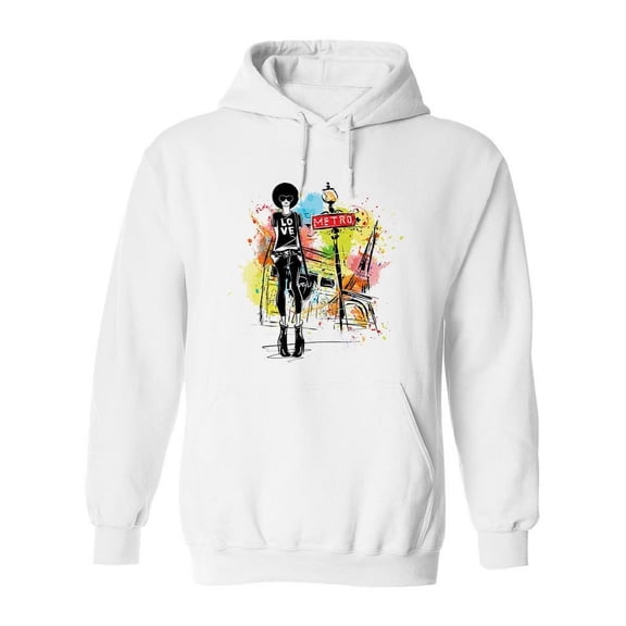 Style On A Street  Hoodie Women -Image by Shutterstock, Female Small