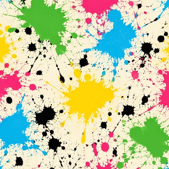 Peel and Stick Wallpaper Colorful Abstract Paint Splatter Beige Wall Mural 17.7in x 9.8ft Self Adhesive Removable Wall Paper Renter Friendly Wallpaper for Nursery Bedroom Cabinets