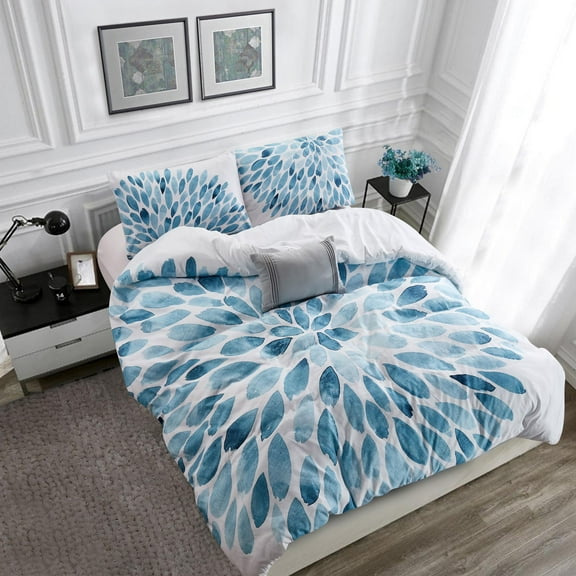 Style Quarters 4pc Comforter Set 100% Microfiber Polyester 120gsm - Machine washable-King