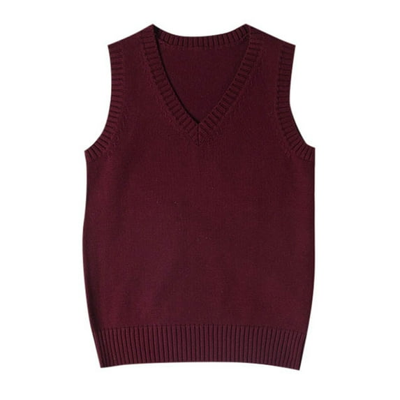 Style School Sweater Vest for Women - Vintage , Knitted Sleeveless Top, Comfortable, Durable, Multiple Sizes, for Casual & School