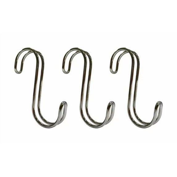 Style Selections 3 -Pack 3 -Hook Chrome Decorative Wall Hook ( 5-lbs. Capacity)