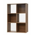 thumbnail image 1 of Style Selections 35.88-Inches H x 24.13-Inches W x 11.63-Inches D Rye Stackable Wood laminate 6 Cube organizer, 1 of 8
