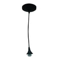 thumbnail image 1 of Style Selections Matte Black Transitional Cylinder Mini Hanging Pendant Light, 1 of 6