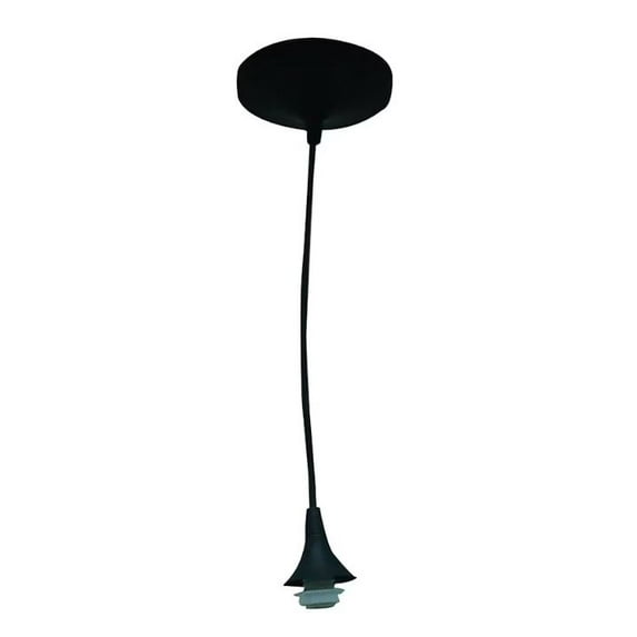 Style Selections Matte Black Transitional Cylinder Mini Hanging Pendant Light