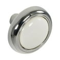 thumbnail image 1 of Style Selections Z835-31-PC/CW 1-1/8" Cabinet Knob, White Porcelain/Chrome - 10 Pack, 1 of 4