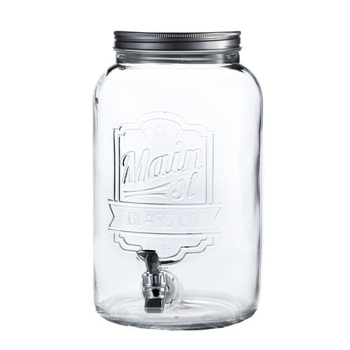 Style Setter Main St Embossed Beverage Dispenser, 2 Gal
