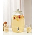 thumbnail image 1 of Style Setter, Oak Grove Clear Glass Cold Drinks Beverage Dispenser with Spigot, 2.5 Gallons, 1 of 5