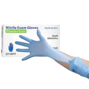 Style Setter, Powder-Free Nitrile Disposable Exam Gloves, Blue, Large, 1000ct